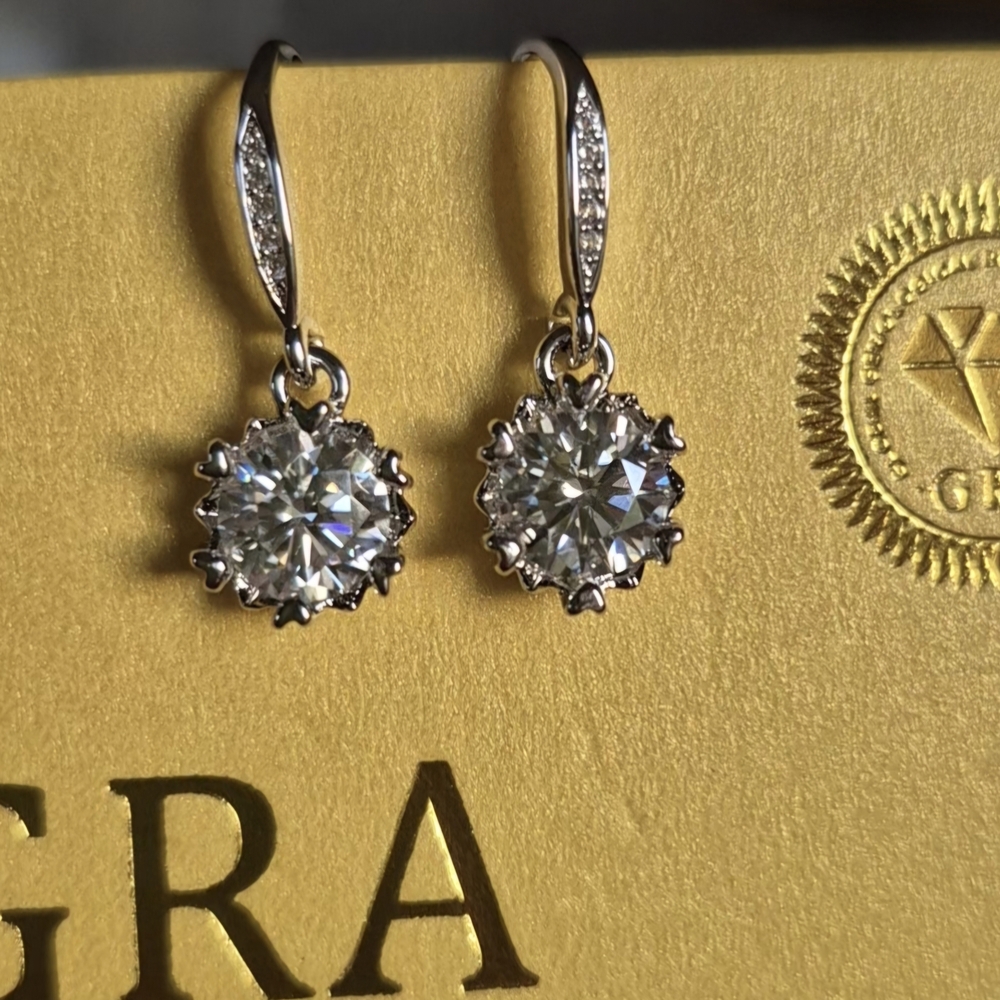 Elegant Silver Drop Earrings